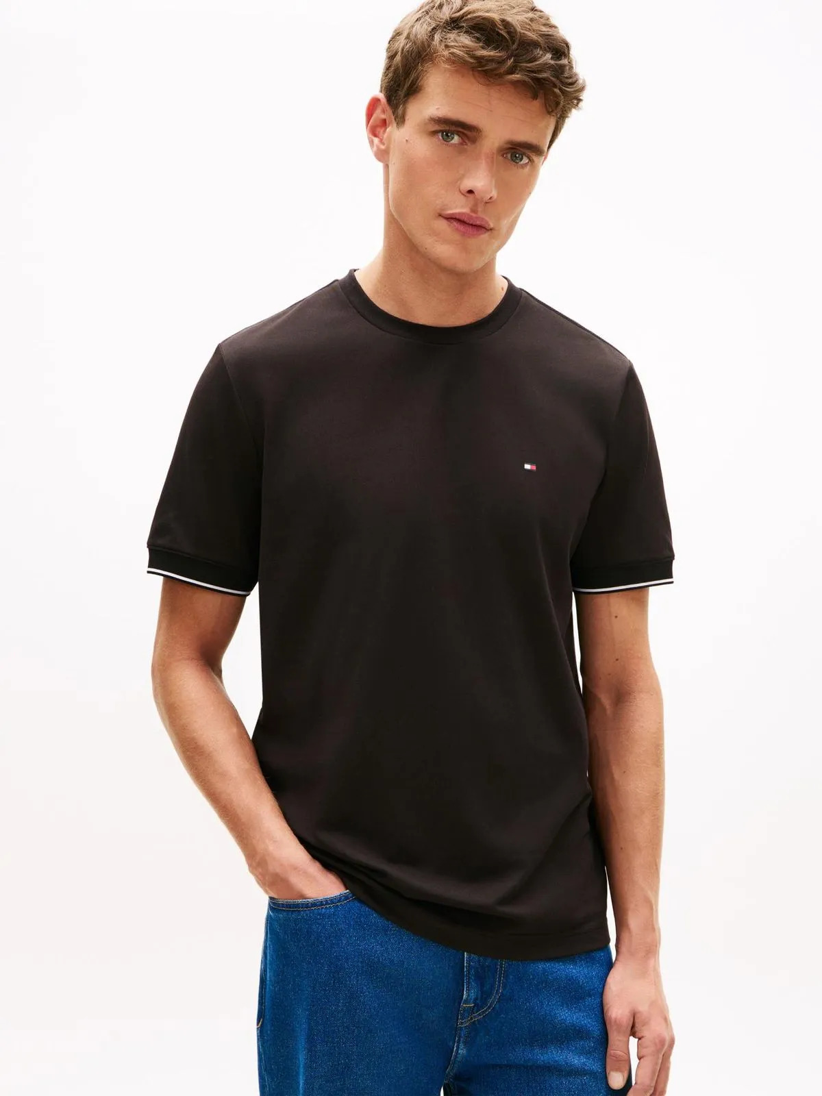 T-SHIRT FASHION CAB.- BLACK