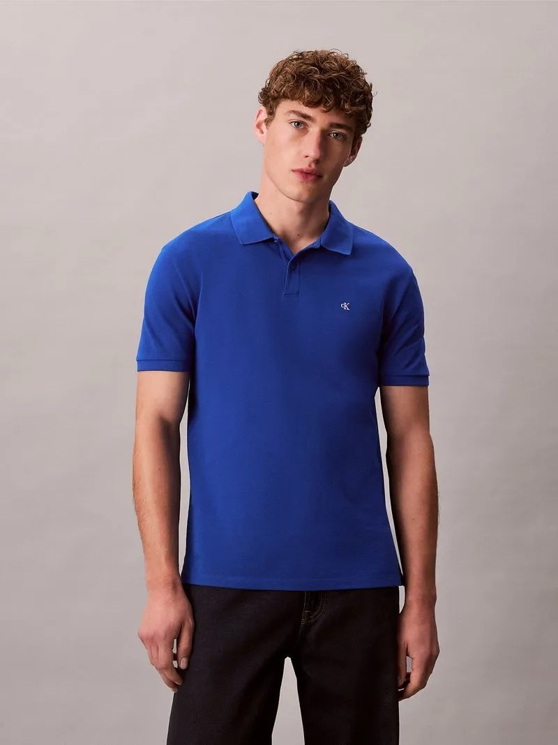 REMERA C/POLO CAB.-SS MONOGRAM PIQUE POLO-OCEAN TIDDES