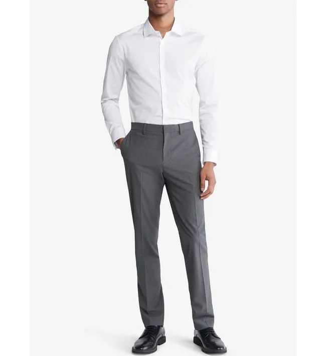 CAMISA CAB. M/L-LS SOLID SUPIMA STRETCH SLIM S-BRILLIANT WHITE
