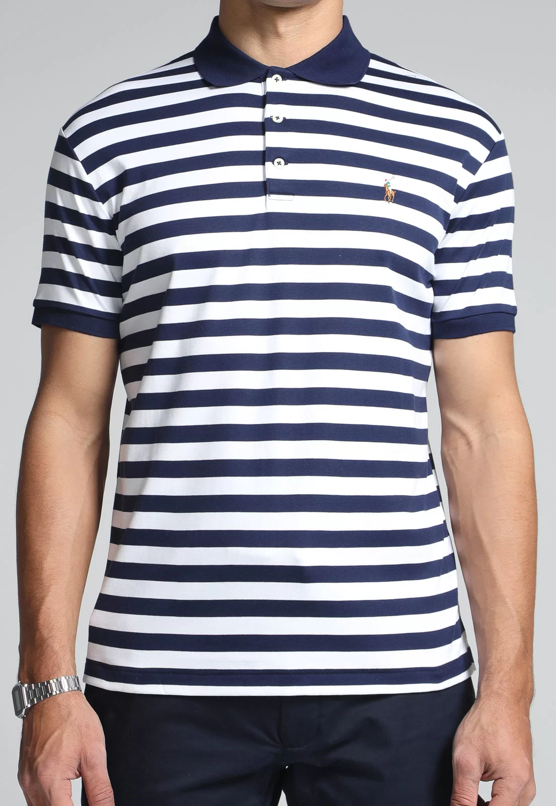 REMERA C/POLO PIQUET-FRENCH NAVY/WHITE