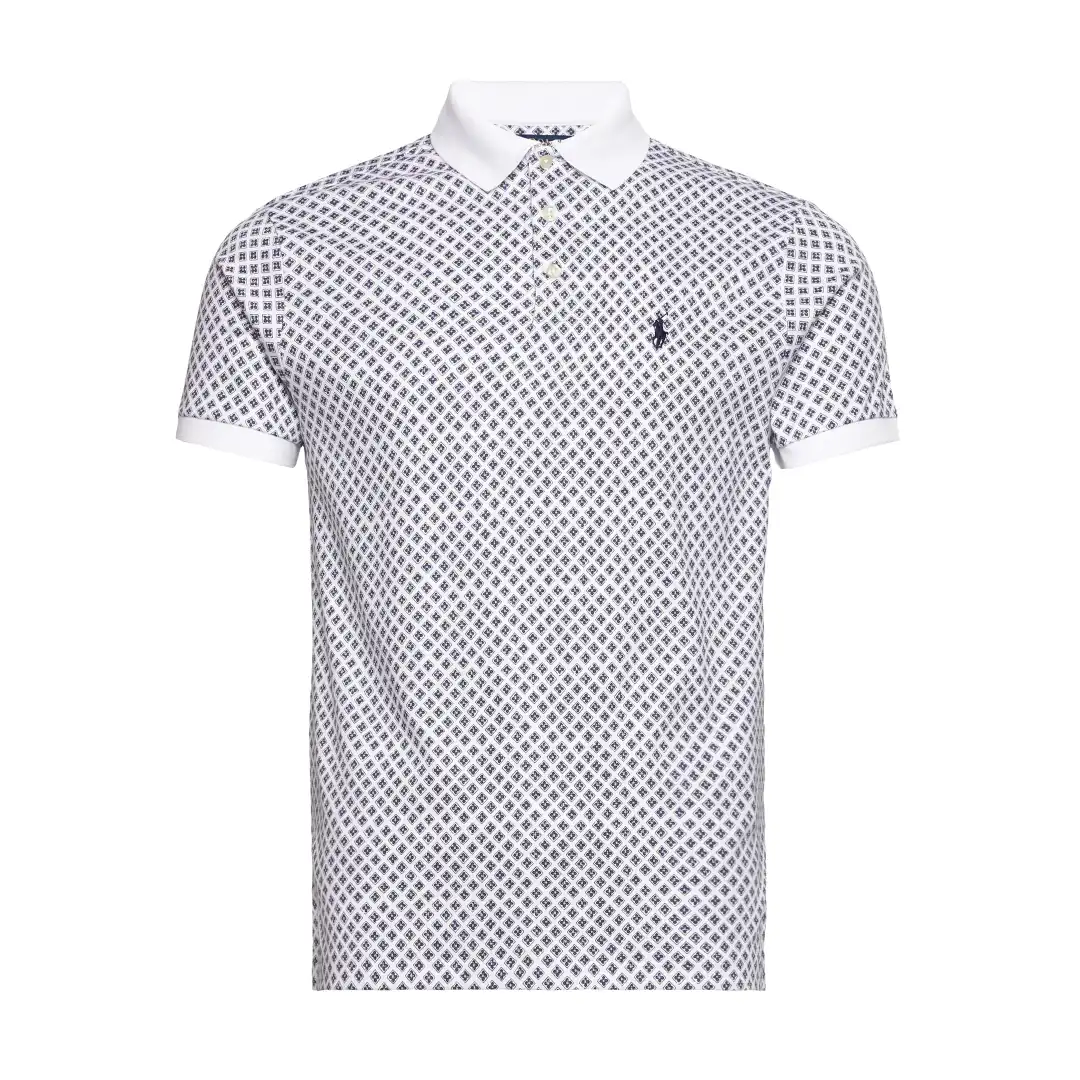 REMERA C/POLO -BAYBERRY FOULARD WHITE