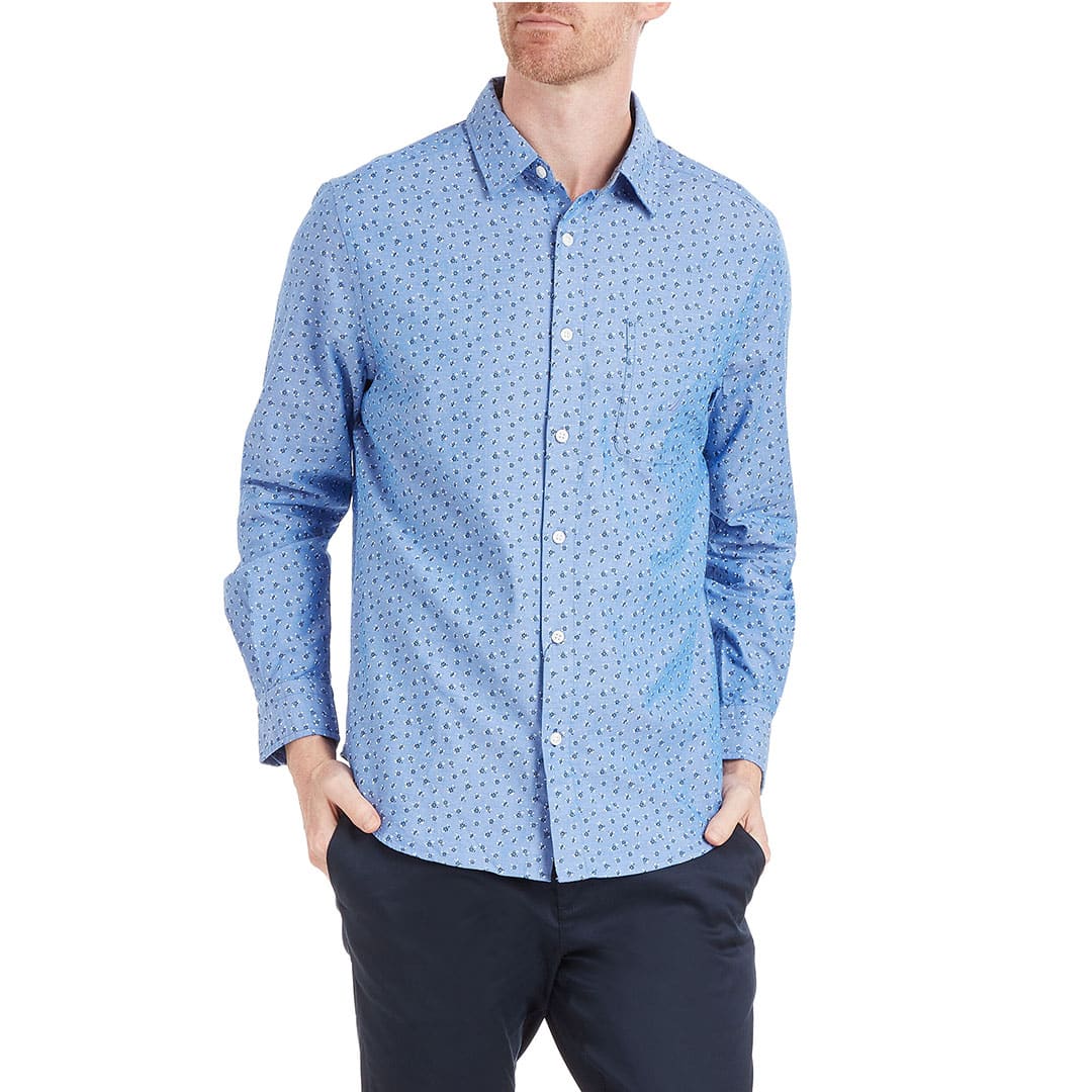 CAMISA M/L DE HOMBRE STAR SAPHIRE