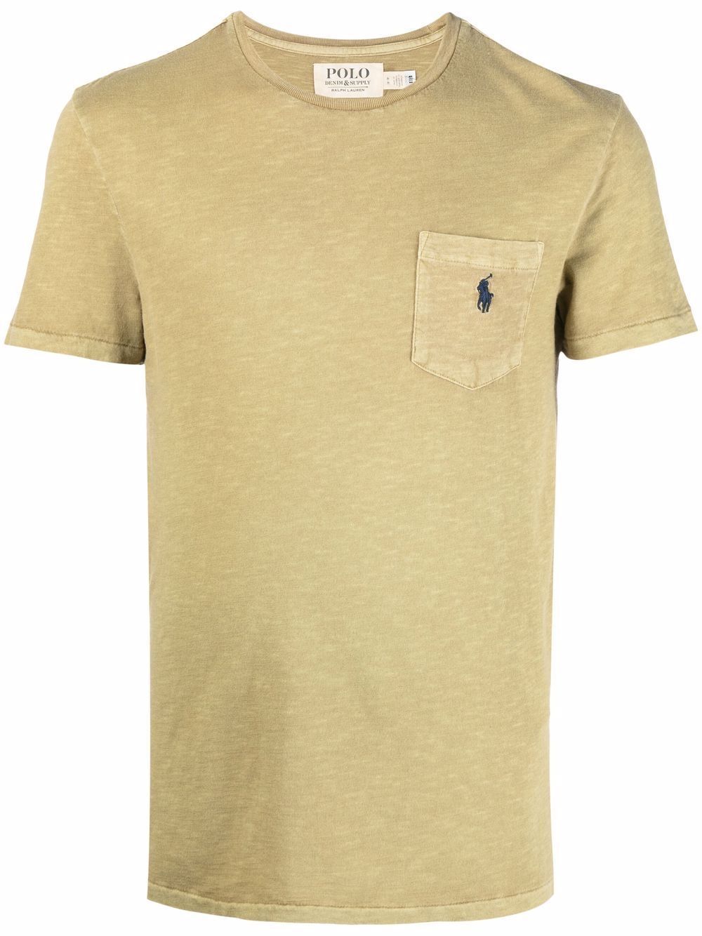 T-SHIRT C/R C/BOL-VINTAGE KHAKI