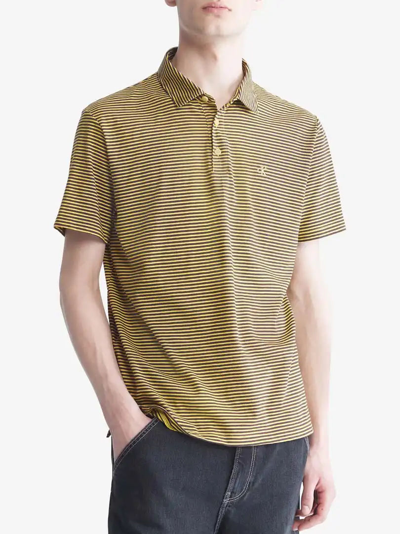 REMERA C/POLO JERSEY -WARM OLIVE