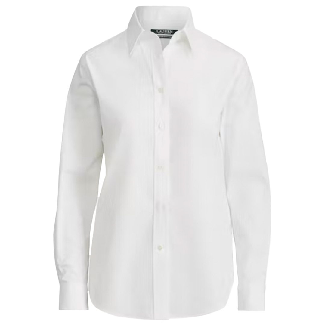 CAMISA M/L DAMA LAUREN-WHITE