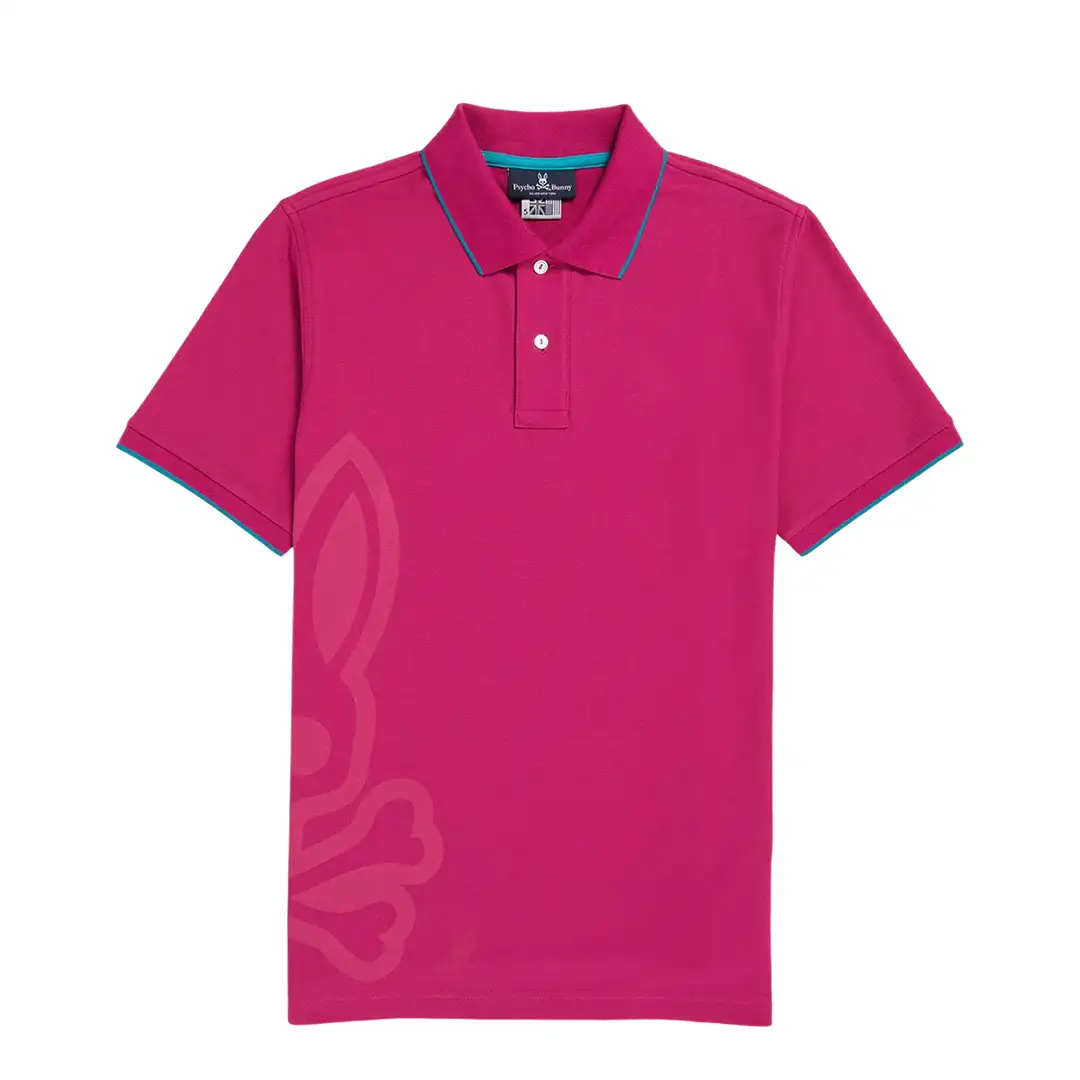 REMERA C/POLO CABALLERO-WILD BERRY