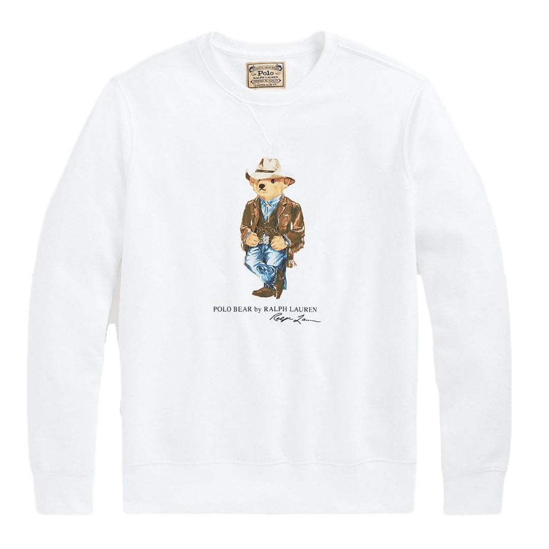 SUDADERA CAB.-CR21 WHITE COWBOY BEAR-XXL - XXL