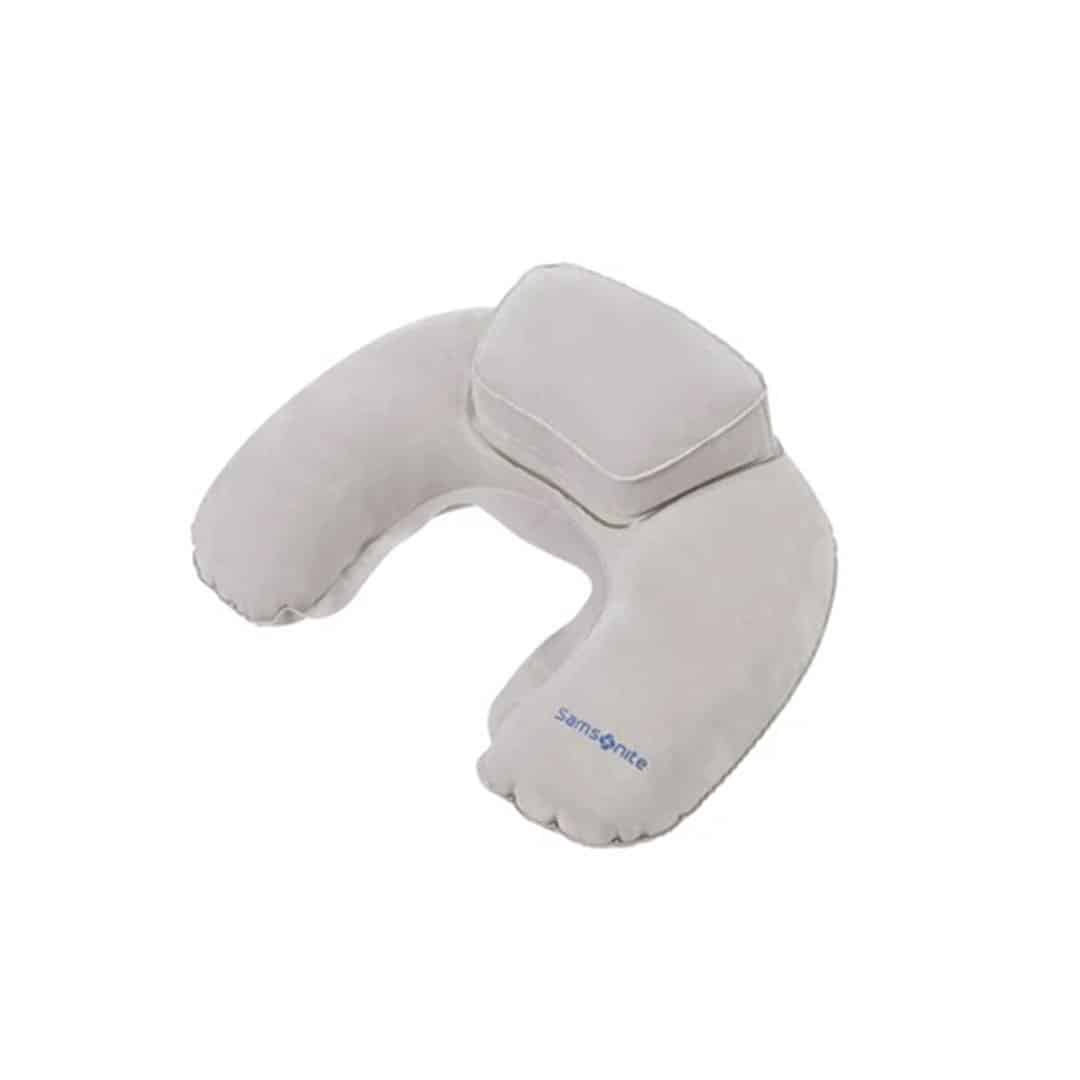 INFLATABLE DOUBLE COMFORT PILLOW GRAPHITE