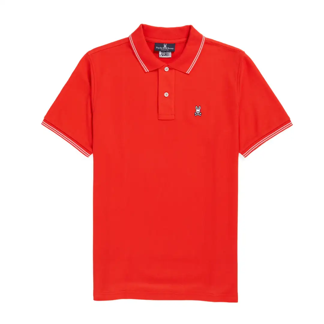 REMERA C/POLO CABALLERO-RED SPICE