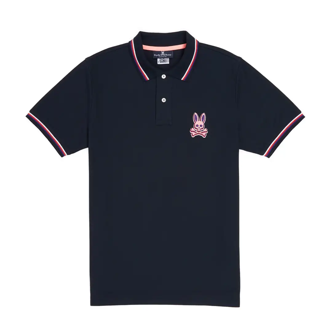REMERA C/POLO CABALLERO-NAVY
