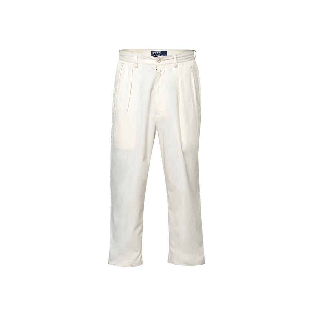 PANTALON GABARD.S/PINZA CREMA