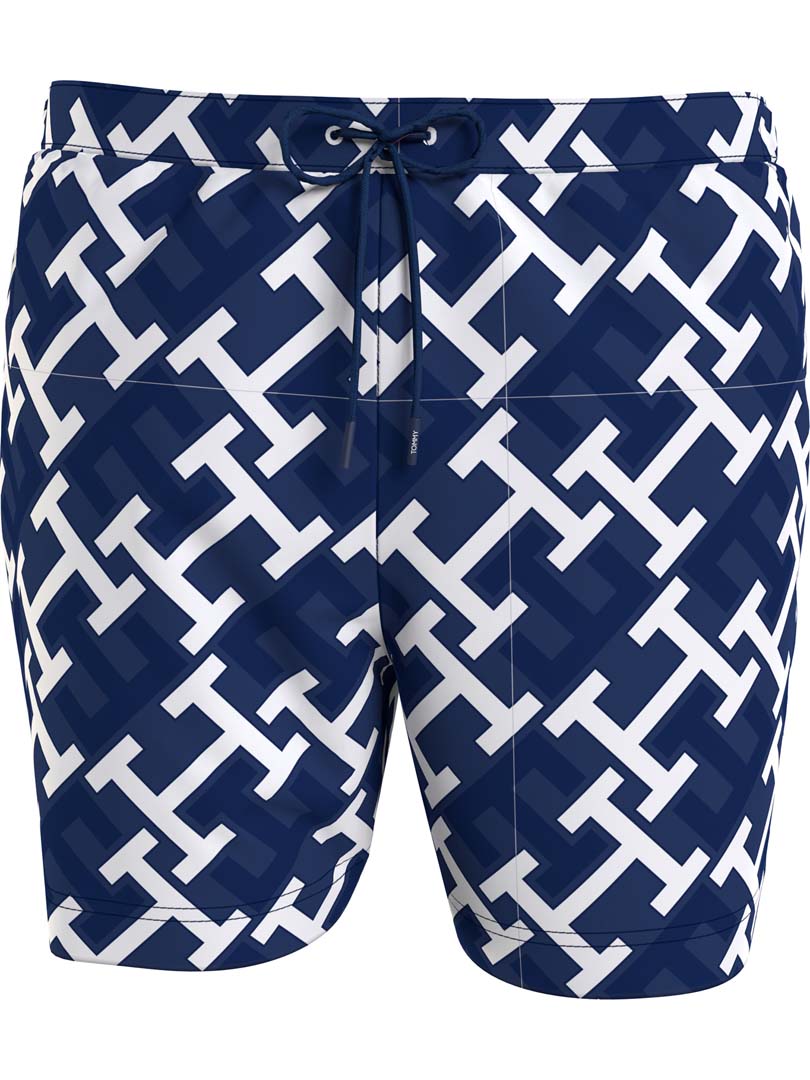 SHORT DE BAÑO MUW AMD MONOGRAM NAVY WHITE