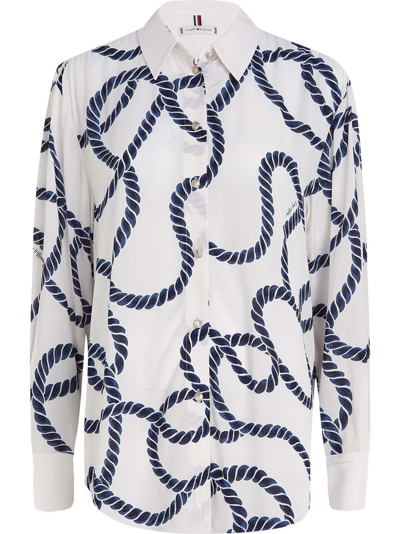 BLUSA M/L DAMA COASTAL ROPE BLUE COAST 44 R