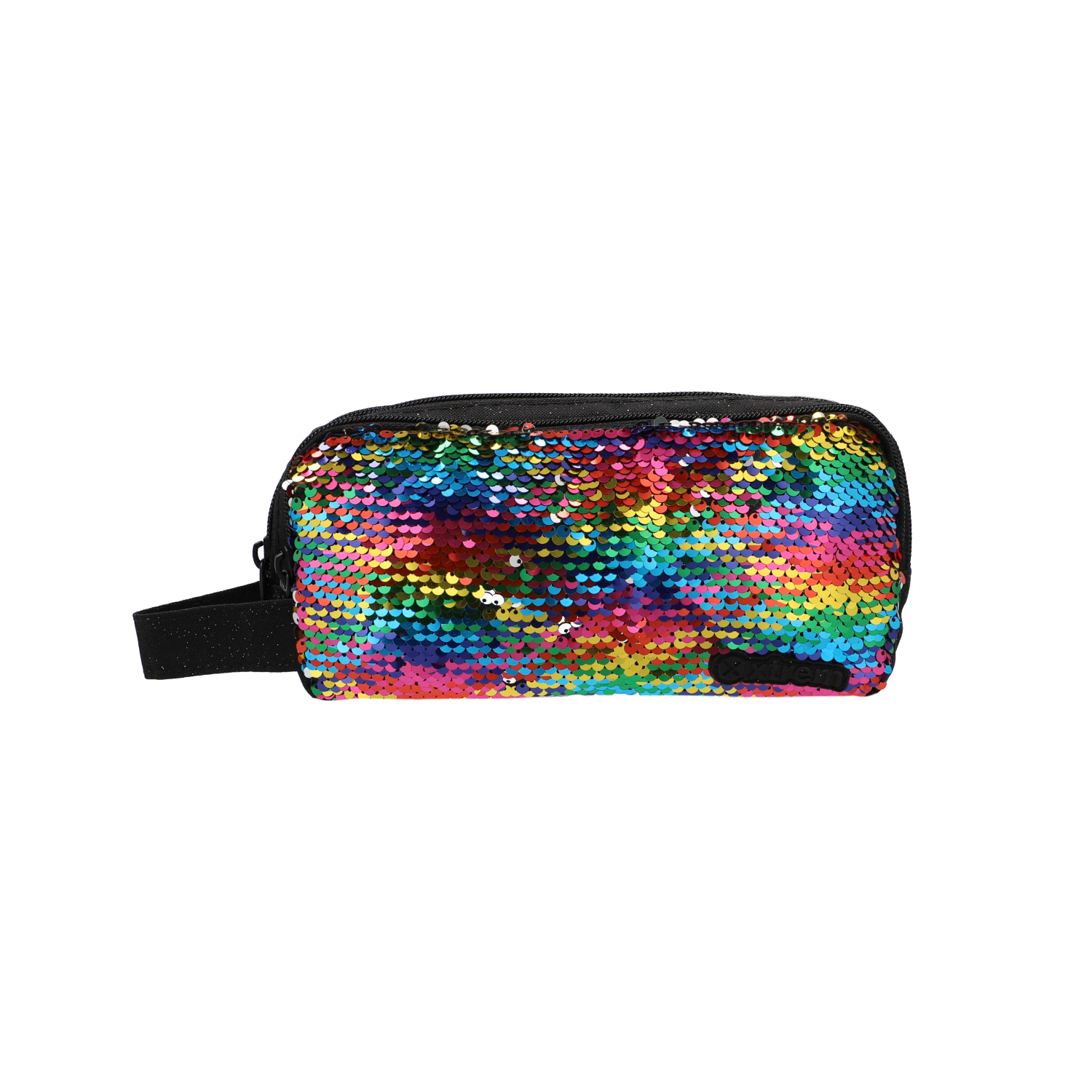 PENCIL CASE UNIVERSITY 208 MULTICOLOUR SEQUINS