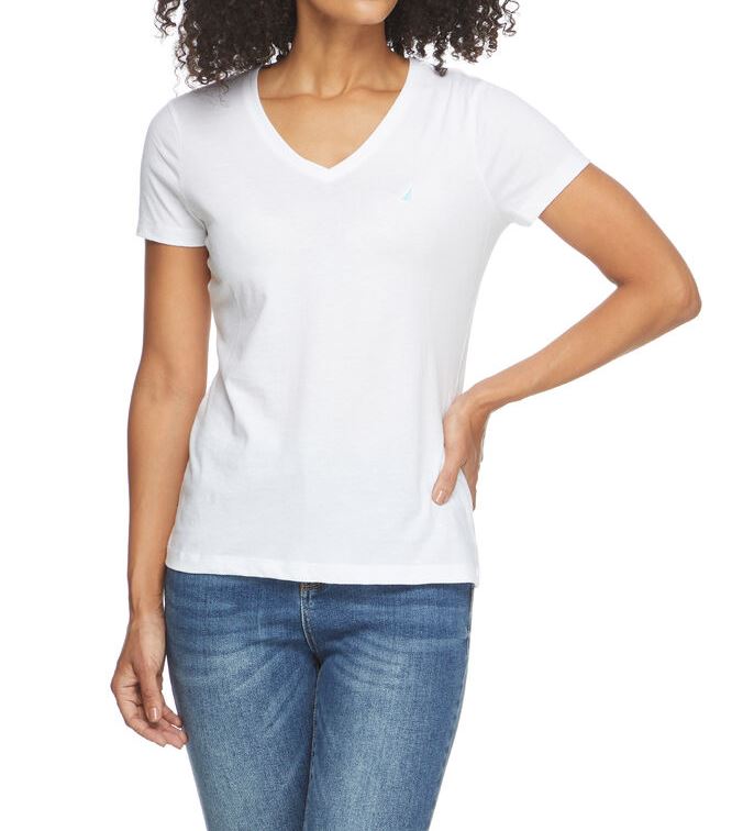 T-SHIRT DAMA-BRIGHT WHITE M - M