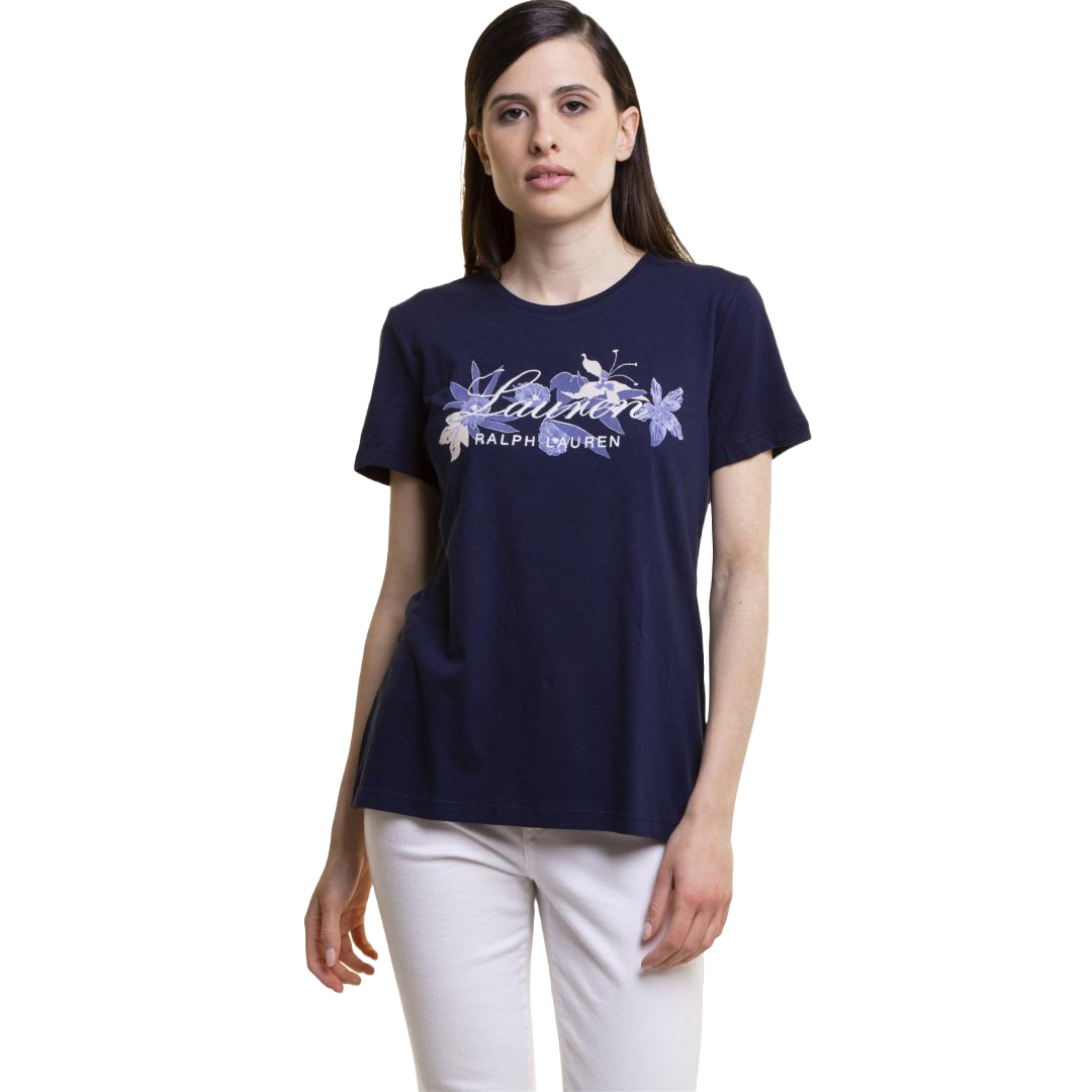 T-SHIRT DAMA-BLUE/CREAM/NAVY