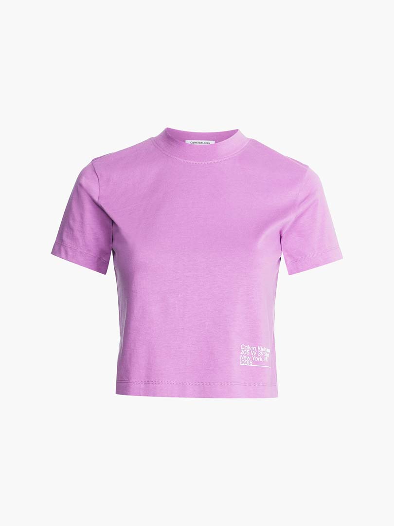 T-SHIRT DAMA M/C-IRIS ORCHID