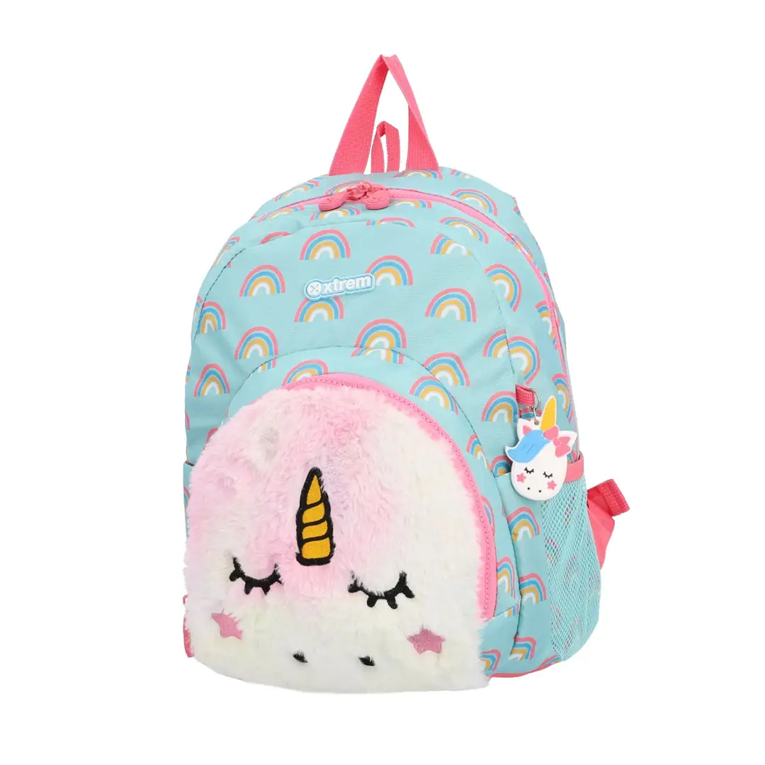 SCHOOL BACKPACK POWER 211 AQUA UNICORN