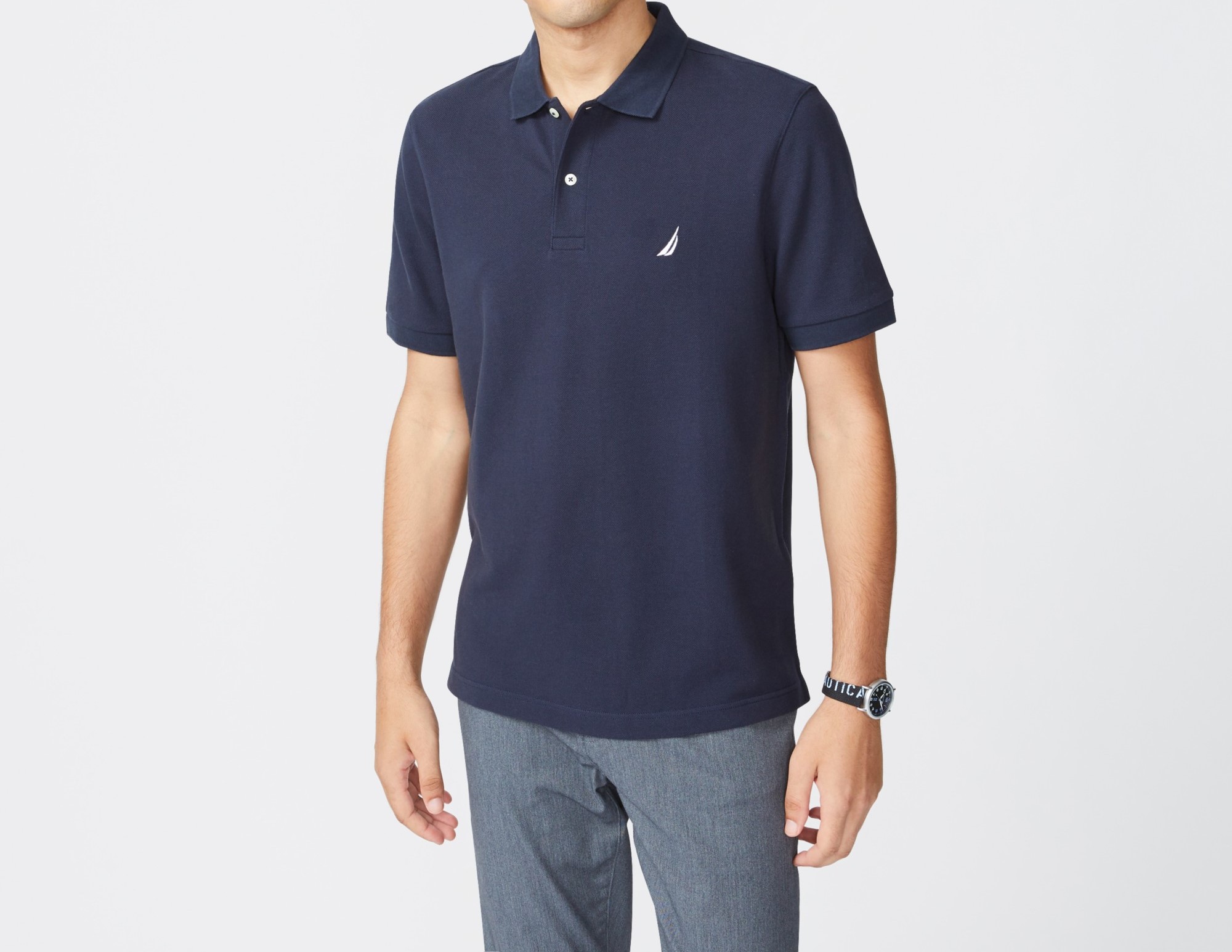 PLAYERA DE HOMBRE AZUL S - S