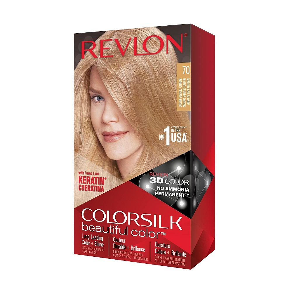 HAIR COLORSILK MEDIUM ASH BLONDE - 7 A