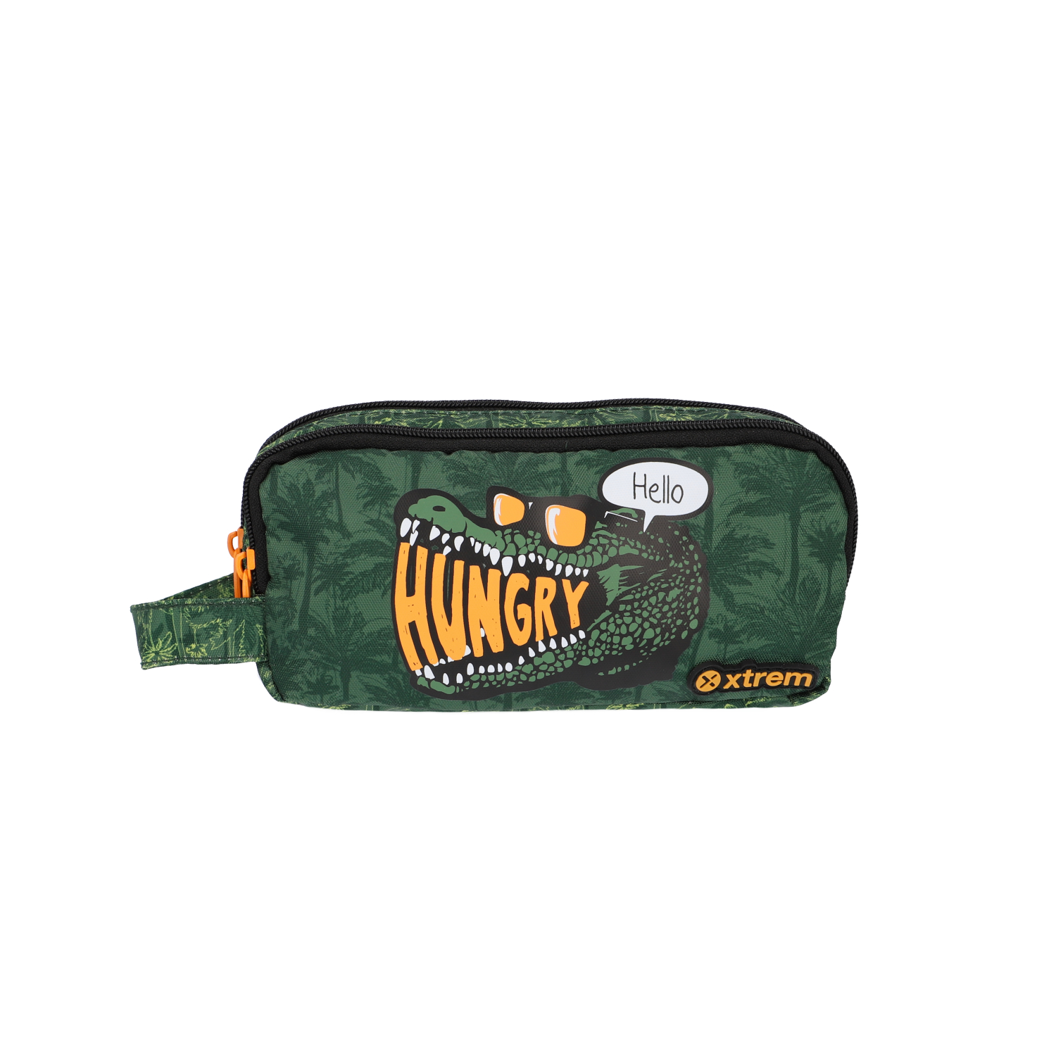 PENCIL CASE UNIVERSITY 208 GREEN CROCO