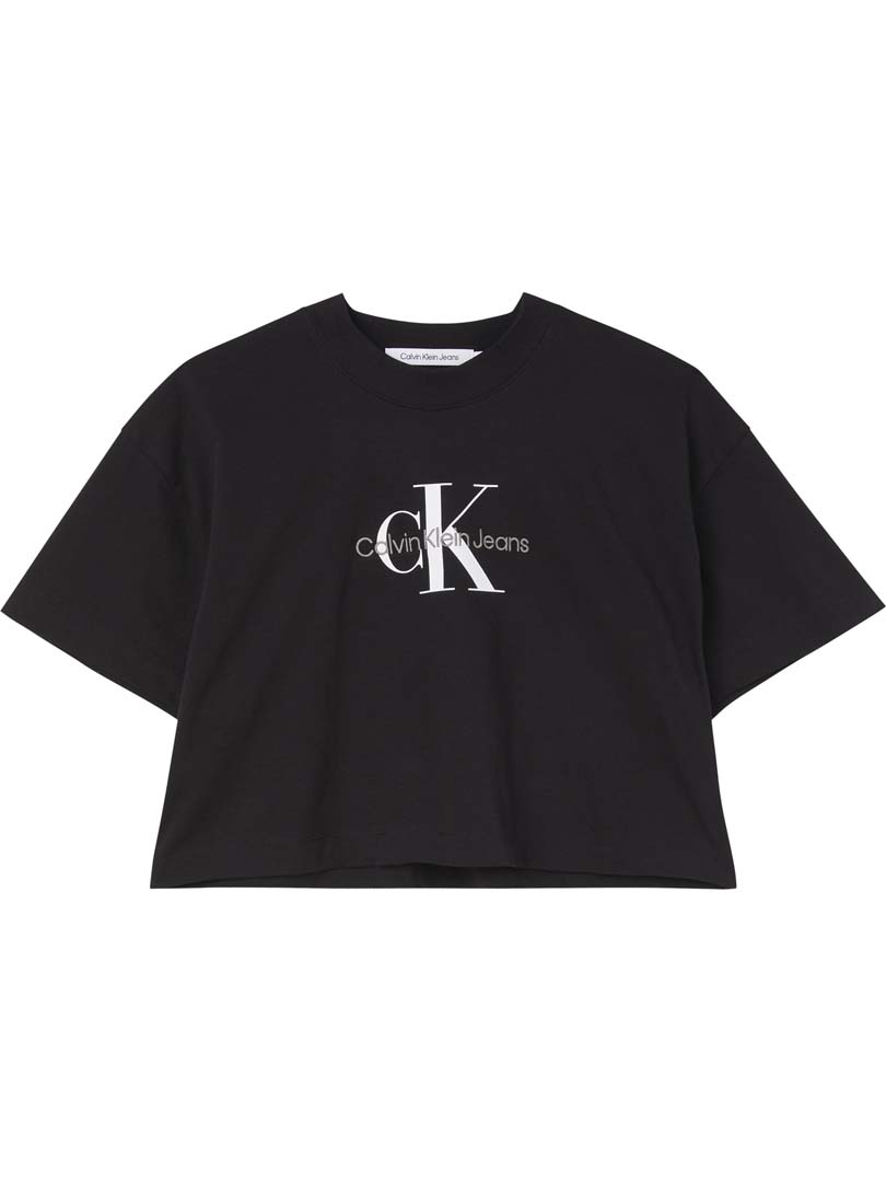T-SHIRT DAMA M/C-CK BLACK