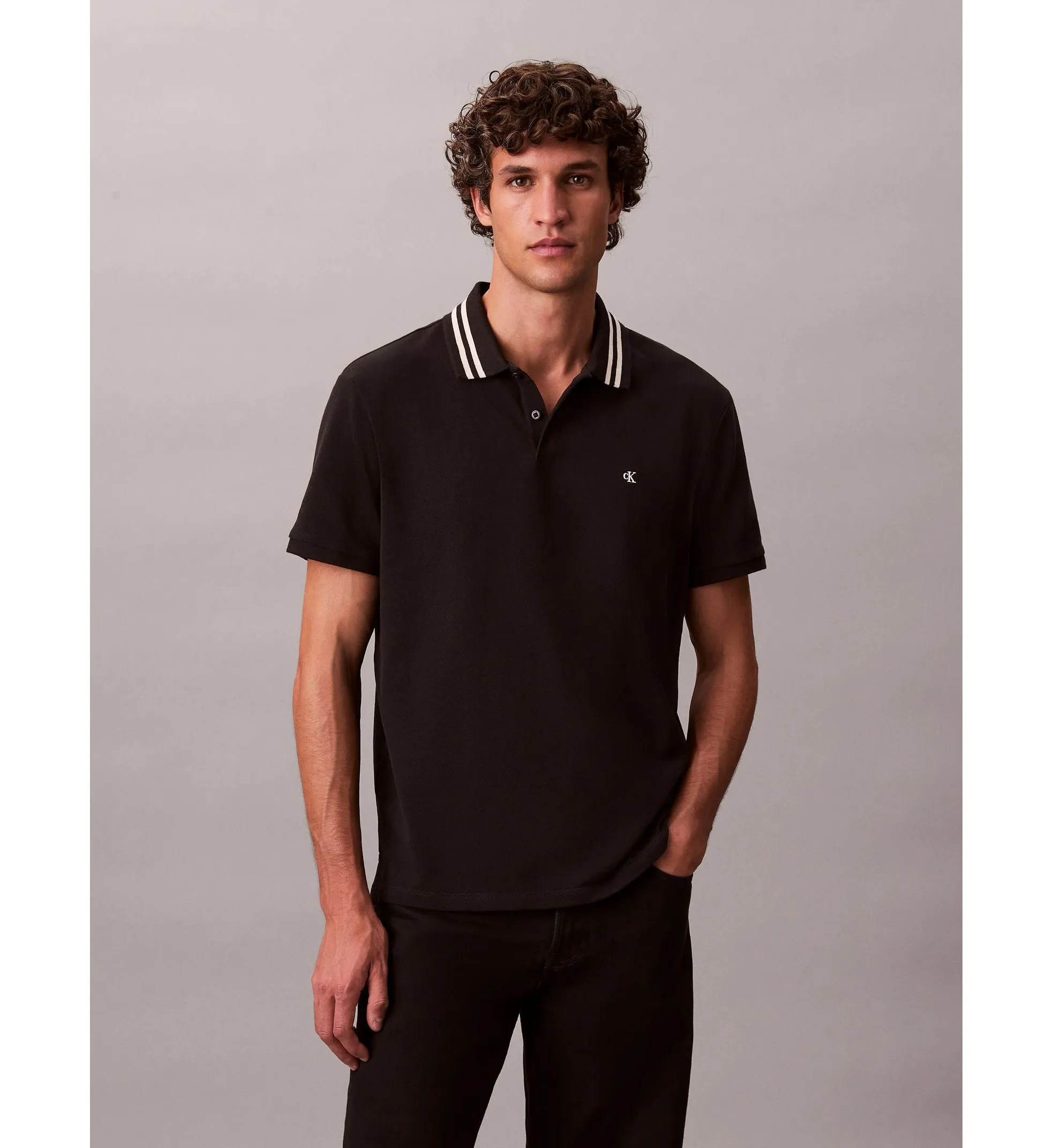 REMERA C/POLO CAB.-BLACK