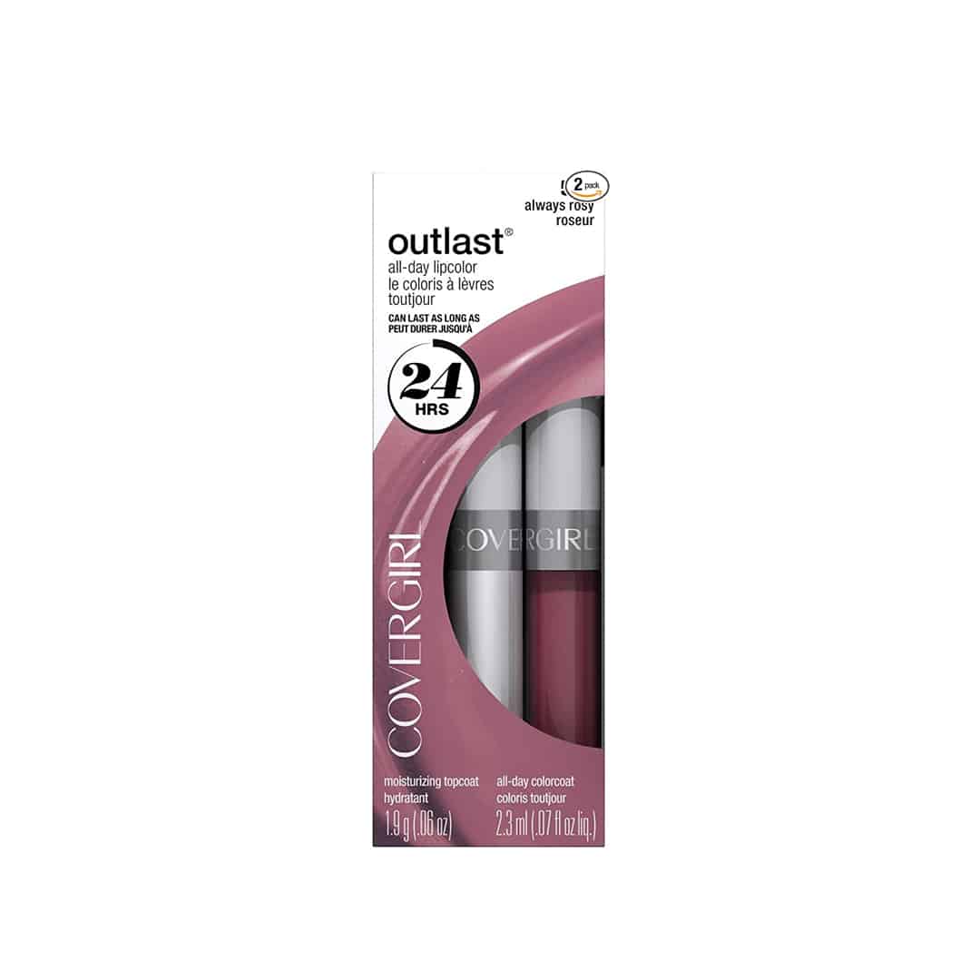 OUTLAST LIP WAND COLOR, ALWAYS ROSY