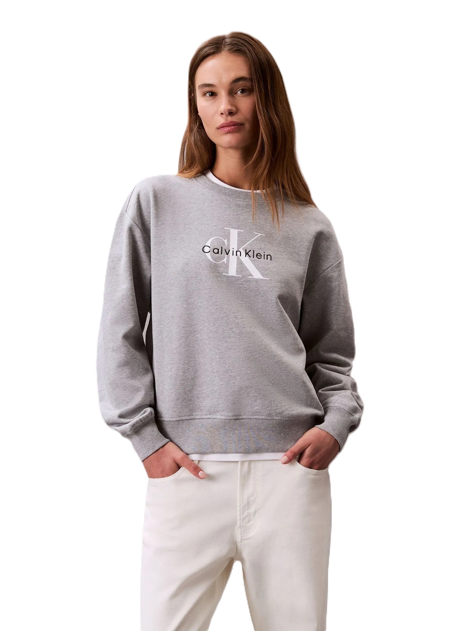 SUDADERA DAMA-HEROIC GREY HEATHER-XS - XS