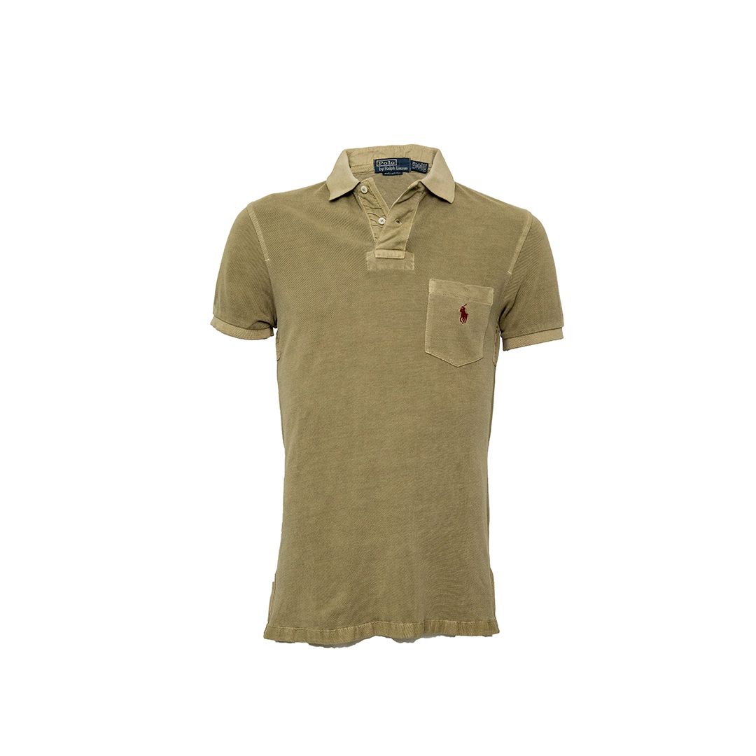 REMERA CUELLO POLO C/BOLSILLO TOSTADO S - S