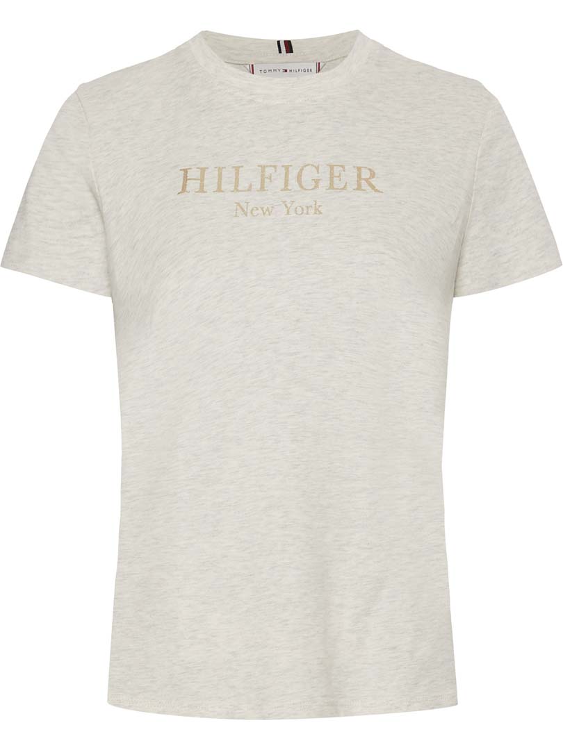 T-SHIRT FASHION DAMA HEATHERED OATMILK S