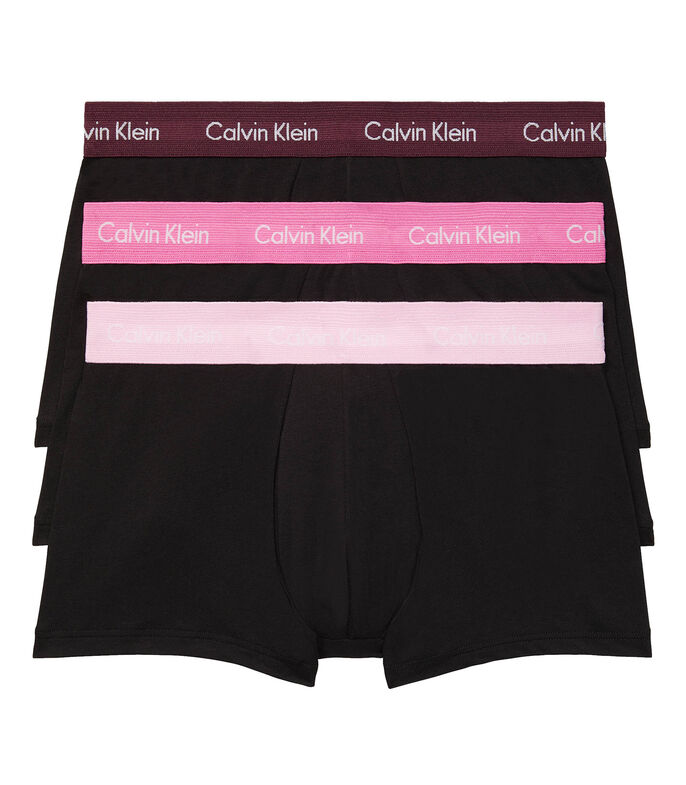 BOXER TRUNK PQX3-BLACK BODIES W/ PALE ORCHID H-XL - XL