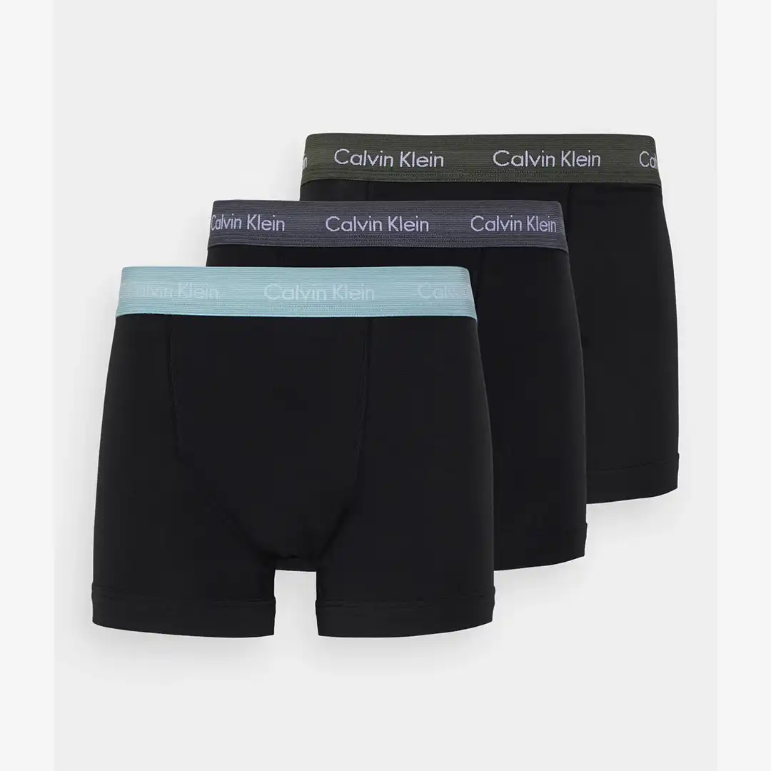 BOXER TRUNK PQX3-SLEEK GREY, TOURMALINE, OLIVE