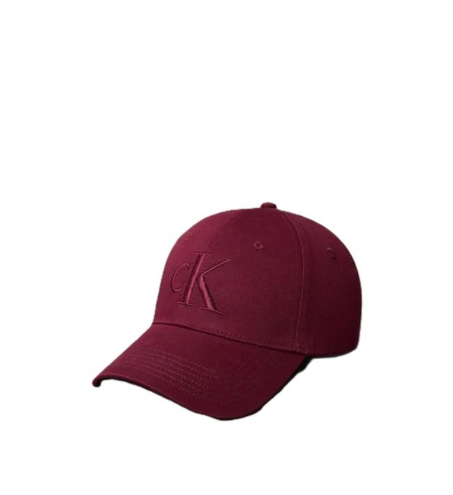 GORRO DAMA-LARGE MONOGRAM EMBROIDERY BASE-DEEP ROUGE-OS - OS