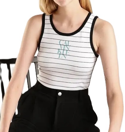 TSHIRT DAMA TOP-BRILLIANT WHITE STRIPE