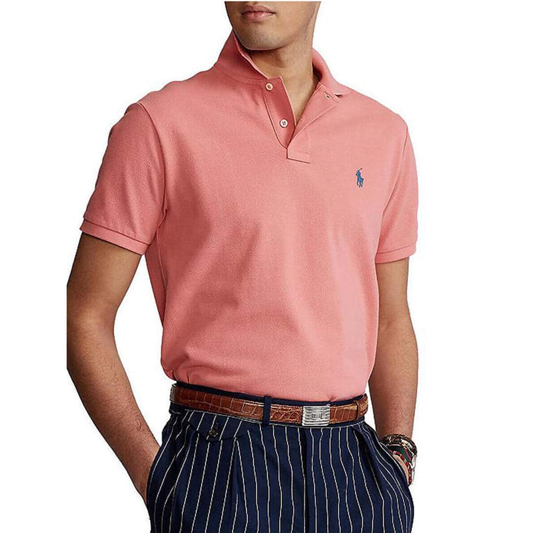 Remera c/polo-Piquet C/Slim-DESERT ROSE/C7512