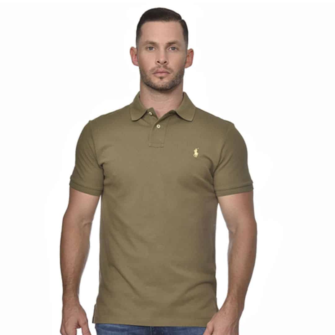 Remera c/polo-Piquet C/Slim-BASIC OLIVE/C1231