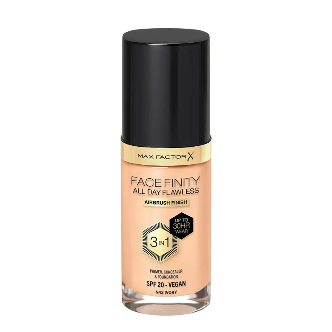 FACEFINITY ALL DAY FLAWLESS LIQUID 3 IN 1, IVORY N42