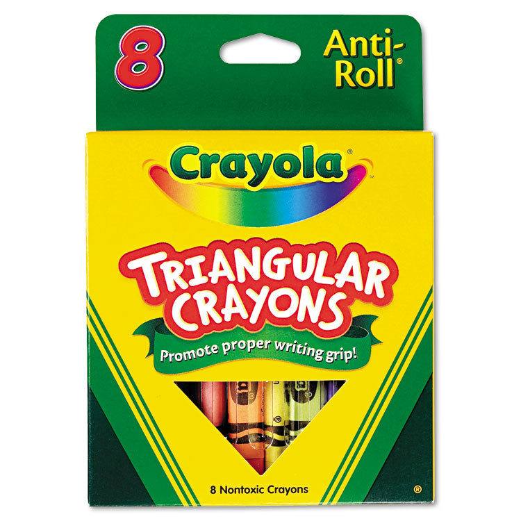 CRAYOLA 8CT. TRIANGULAR CRAYONS