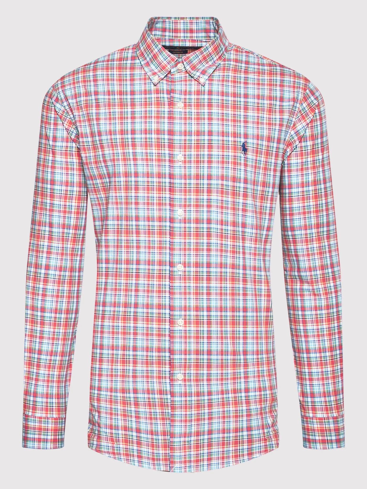 CAMISA M/L CUADROS-5456C BERRY/BLUE MULTI