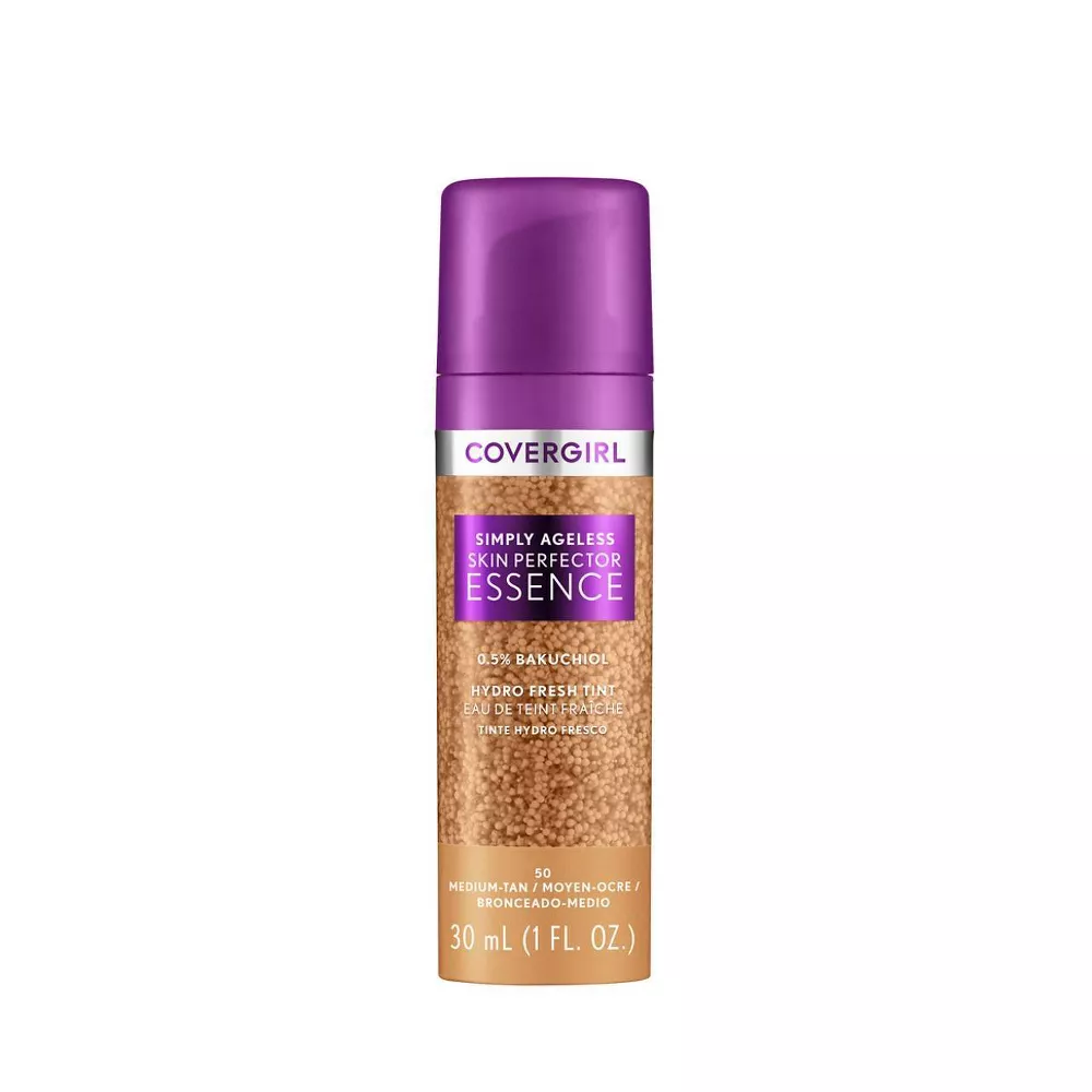 SIMPLY AGELESS SKIN PERFECTOR ESSENCE LIQ FDATION, MEDIUM TAN