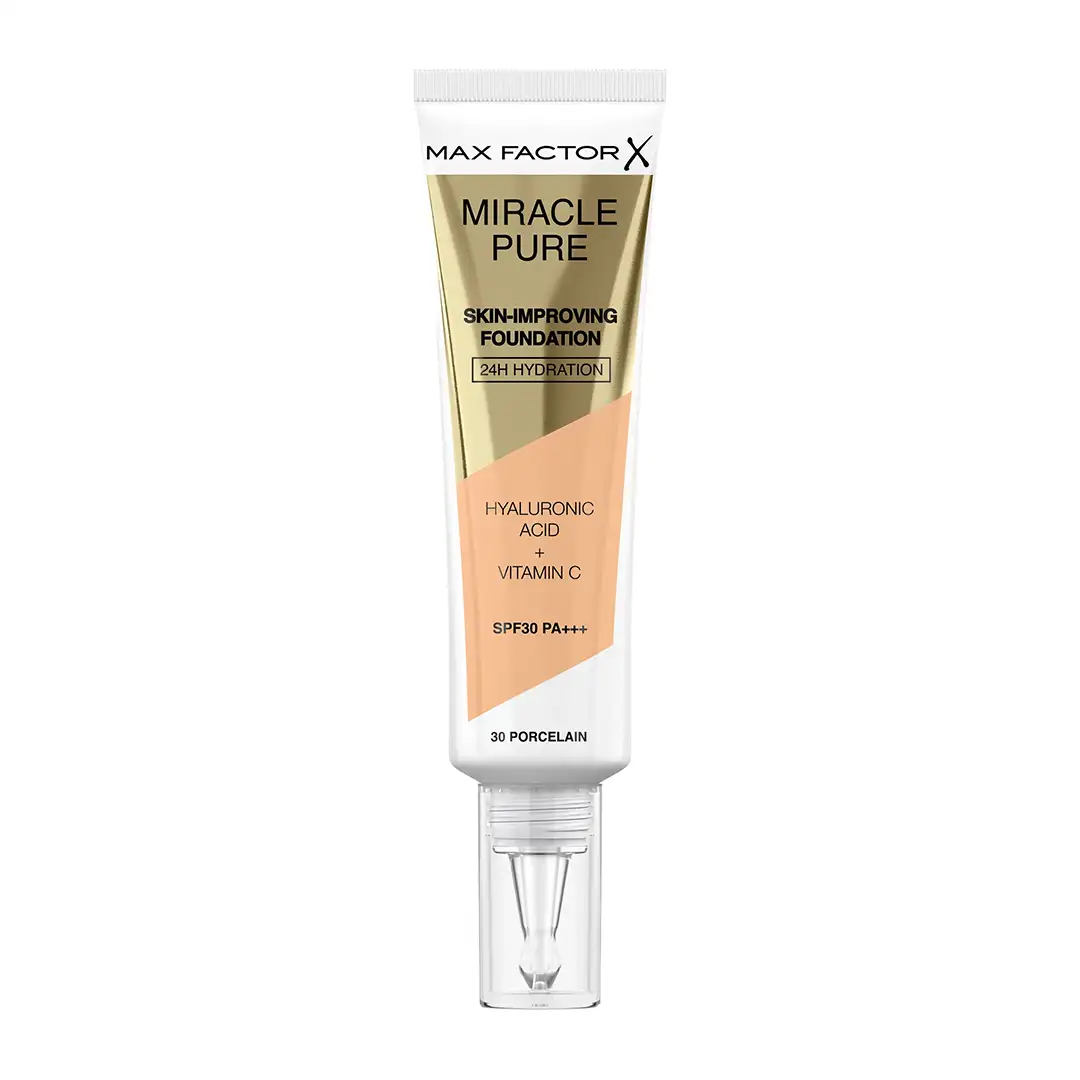 MIRACLE PURE SKIN IMPROVING LIQUID FOUNDATION, PORCELAIN