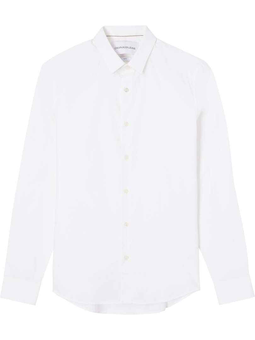 CAMISA CABALLERO M/L -BRIGHT WHITE-S - S