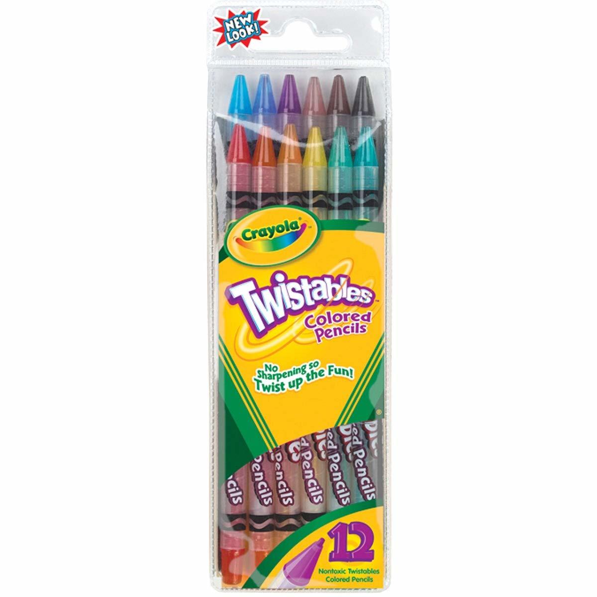 CRAYOLA 24/12CT. TWISTABLES® COLORED PENCILS