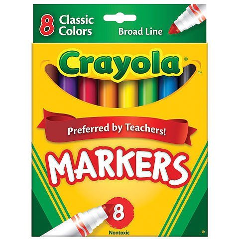 CRAYOLA 24/8CT BROAD LINE MARKER