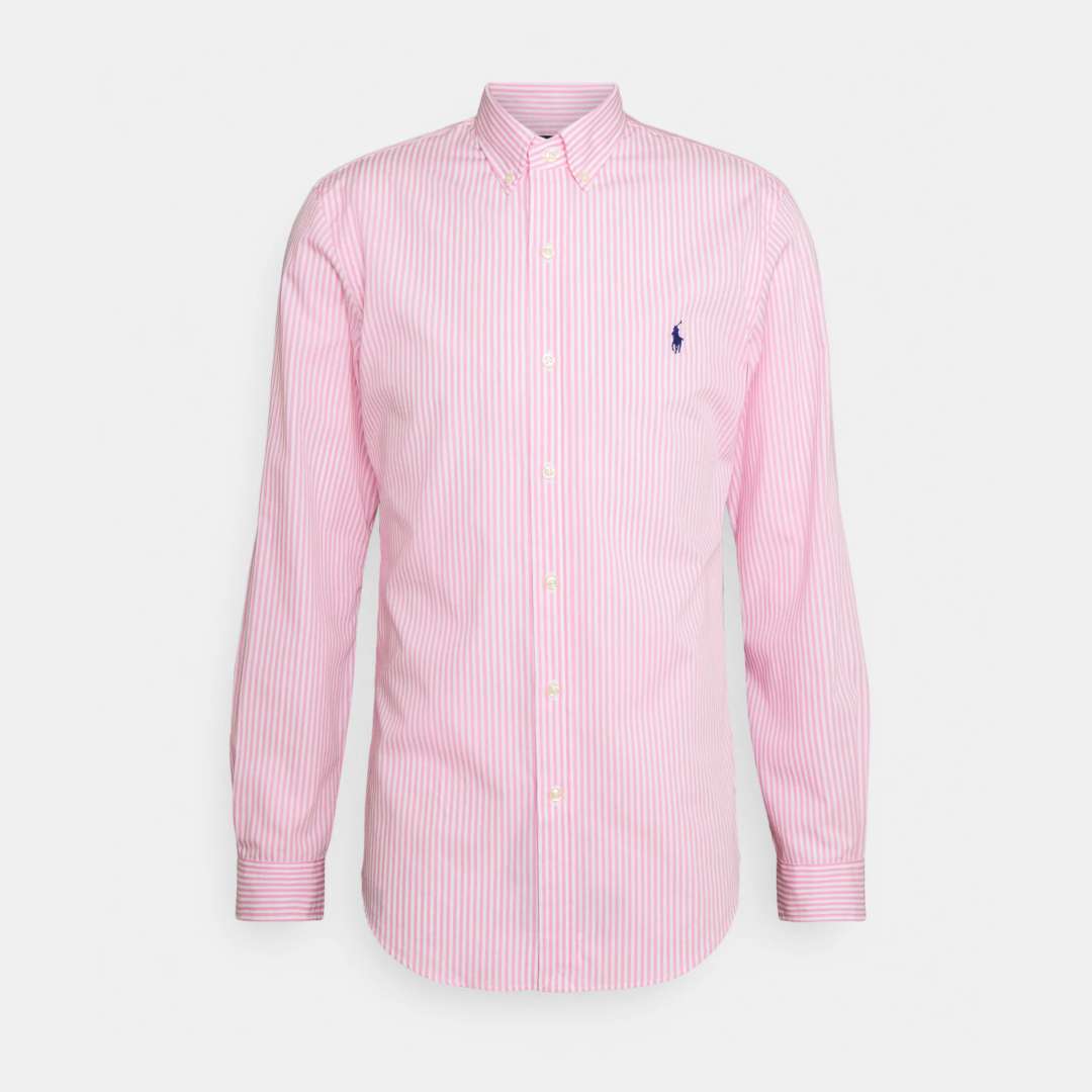 Camisa Caballero -5527B PINK/WHITE