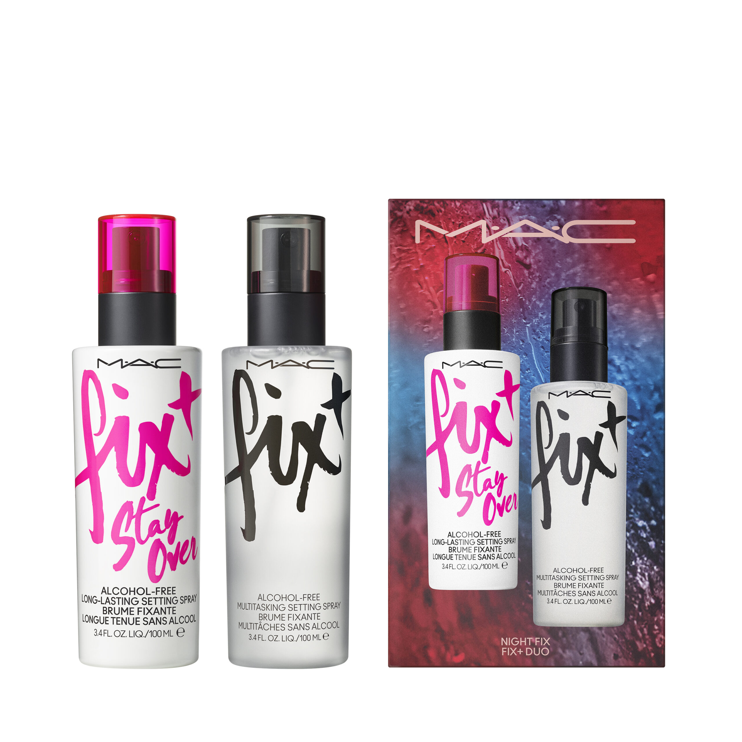 NIGHT FIX FIX+ DUO - MAC FIX STAY OVER LONG LASTING SETTING SPRAY 100ML Y MAC FI