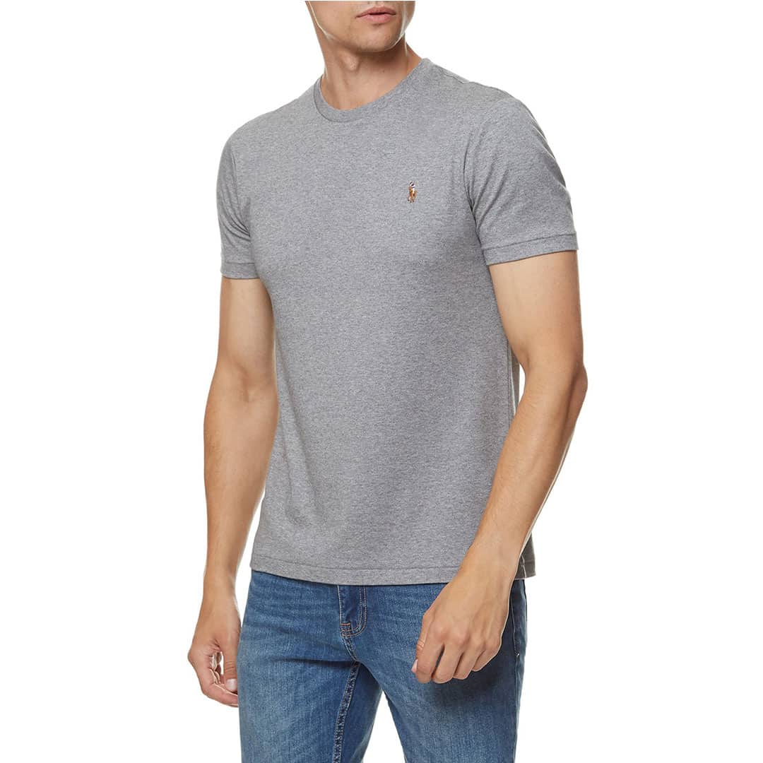 Tshirt C/Slim-METALLIC GREY HEATHER