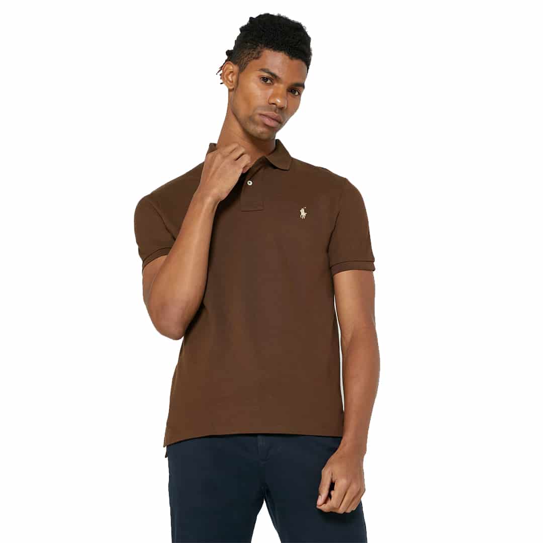 REMERA CUELLO POLO-BROWN