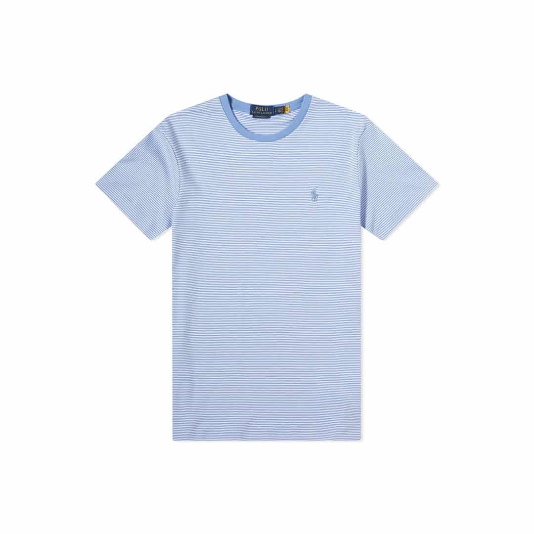 TSHIRT C/SLIM-CABANA BLUE/WHITE-XXL - XXL